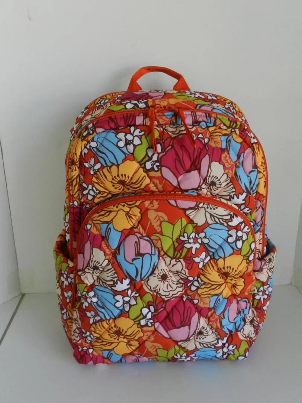 Vera Bradley Ultralight Essential LARGE Backpack Laptop Bag in Midday Garden